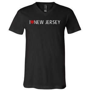 I Love New Jersey V-Neck T-Shirt