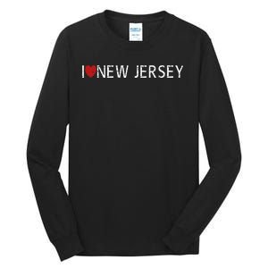 I Love New Jersey Tall Long Sleeve T-Shirt