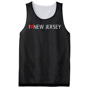 I Love New Jersey Mesh Reversible Basketball Jersey Tank