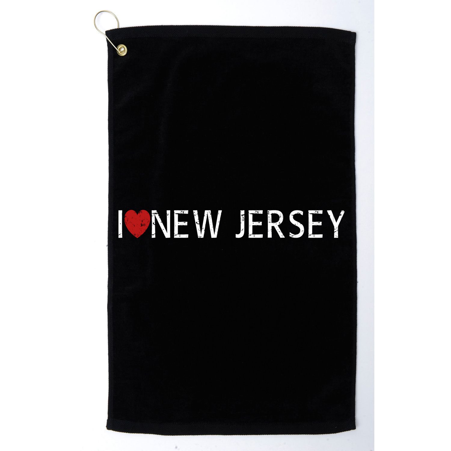 I Love New Jersey Golf Towel