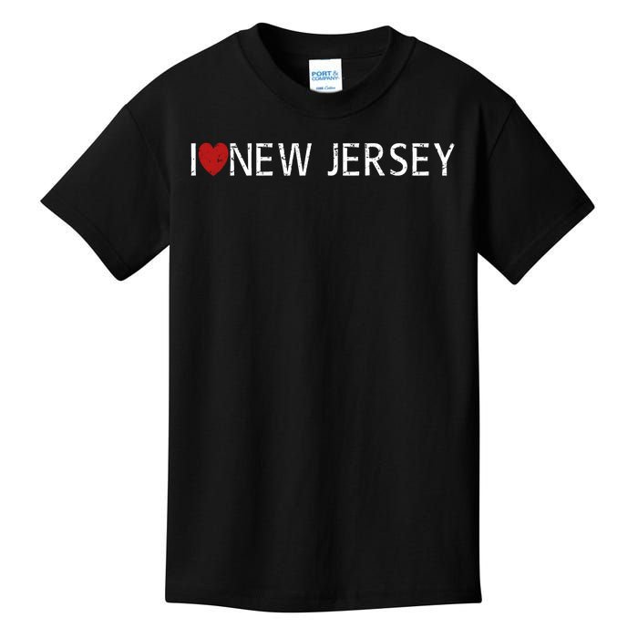 I Love New Jersey Kids T-Shirt