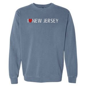 I Love New Jersey Garment-Dyed Sweatshirt