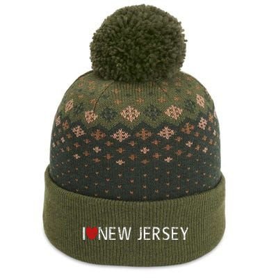 I Love New Jersey The Baniff Cuffed Pom Beanie