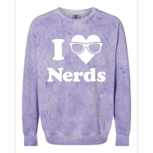 I Love Nerds Colorblast Crewneck Sweatshirt