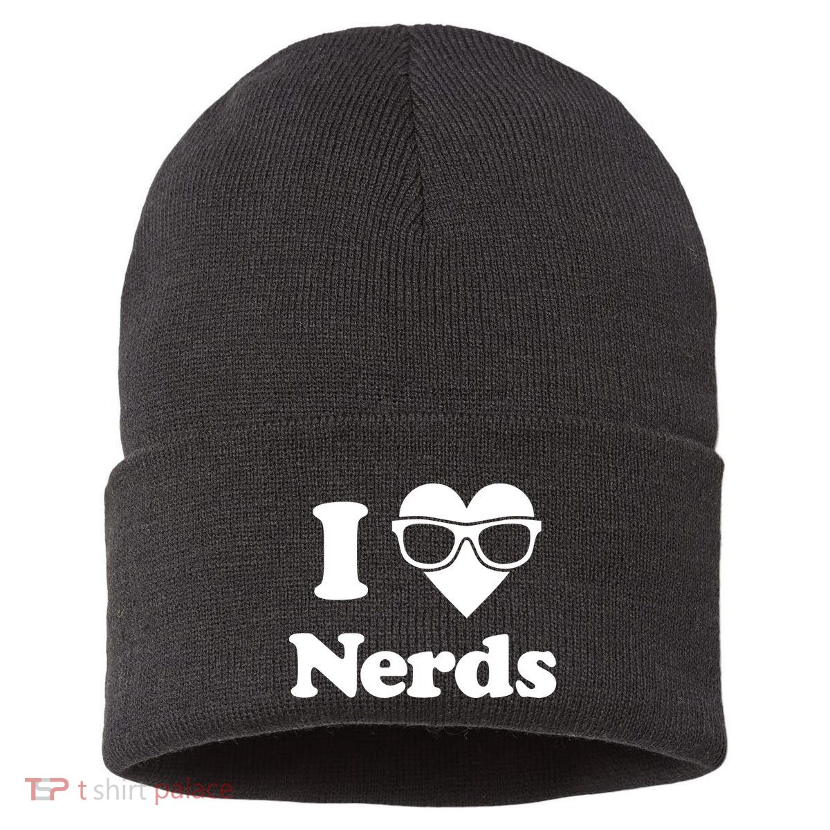 I Love Nerds Sustainable Knit Beanie