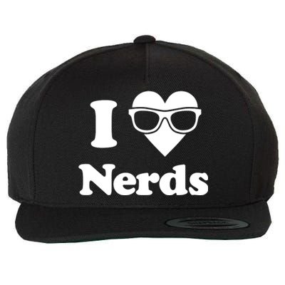 I Love Nerds Wool Snapback Cap