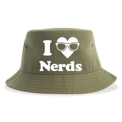 I Love Nerds Sustainable Bucket Hat