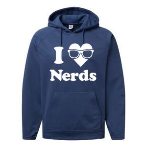 I Love Nerds Performance Fleece Hoodie