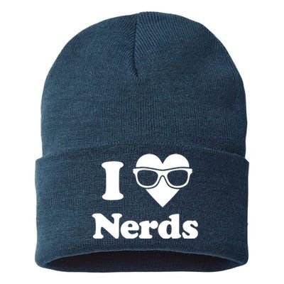 I Love Nerds Sustainable Knit Beanie