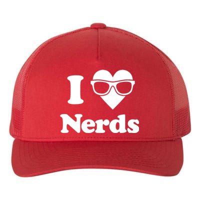 I Love Nerds Yupoong Adult 5-Panel Trucker Hat