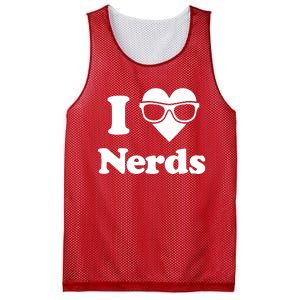 I Love Nerds Mesh Reversible Basketball Jersey Tank