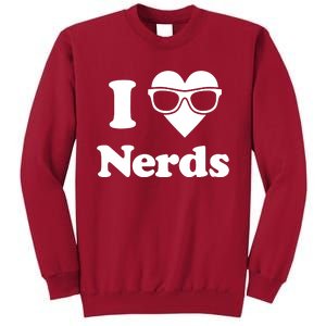 I Love Nerds Tall Sweatshirt