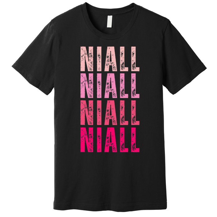 I Love Niall Vintage Personalized Name Niall Premium T-Shirt