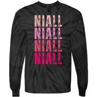 I Love Niall Vintage Personalized Name Niall Tie-Dye Long Sleeve Shirt