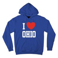 I Love Ohio Loveheart Usa State Cool Gift Hoodie