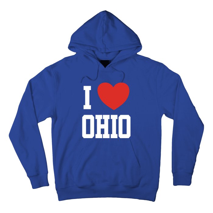 I Love Ohio Loveheart Usa State Cool Gift Hoodie