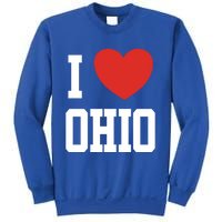 I Love Ohio Loveheart Usa State Cool Gift Sweatshirt