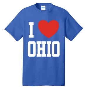 I Love Ohio Loveheart Usa State Cool Gift Tall T-Shirt