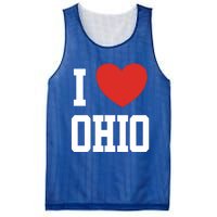 I Love Ohio Loveheart Usa State Cool Gift Mesh Reversible Basketball Jersey Tank