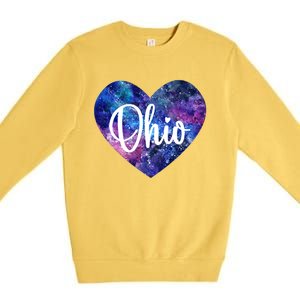 I Love Ohio Usa Gift Premium Crewneck Sweatshirt