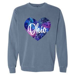 I Love Ohio Usa Gift Garment-Dyed Sweatshirt