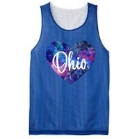 I Love Ohio Usa Gift Mesh Reversible Basketball Jersey Tank