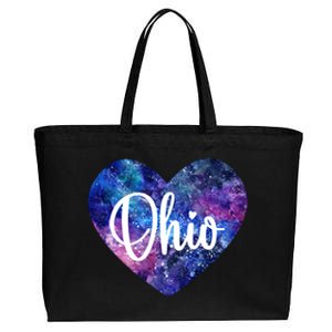 I Love Ohio Usa Gift Cotton Canvas Jumbo Tote