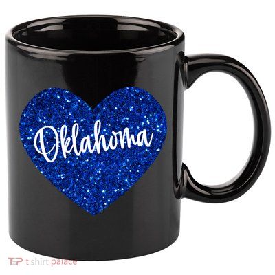 I Love Oklahoma Usa Heart Gift 11oz C Handle Ceramic Mug