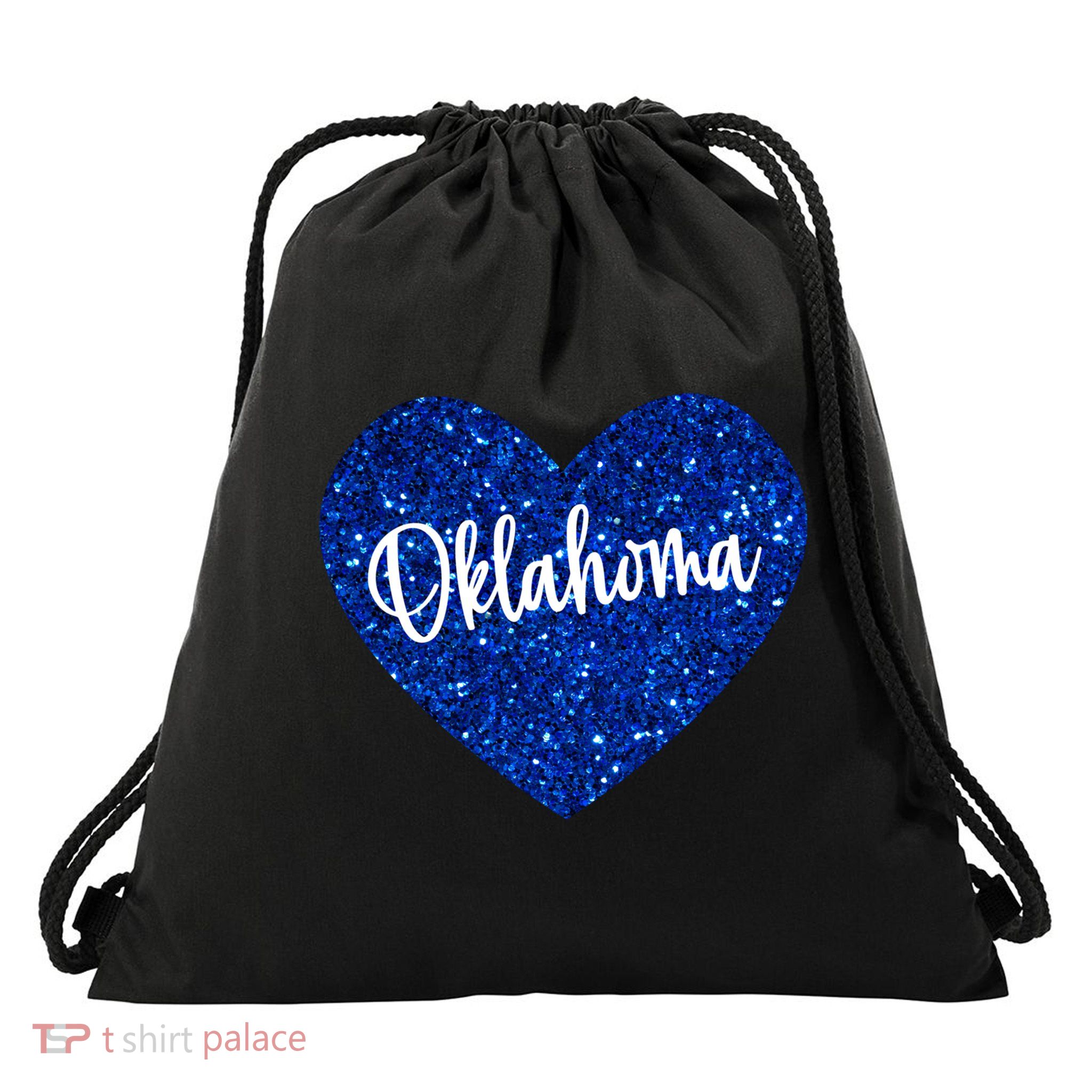 I Love Oklahoma Usa Heart Gift Drawstring Bag