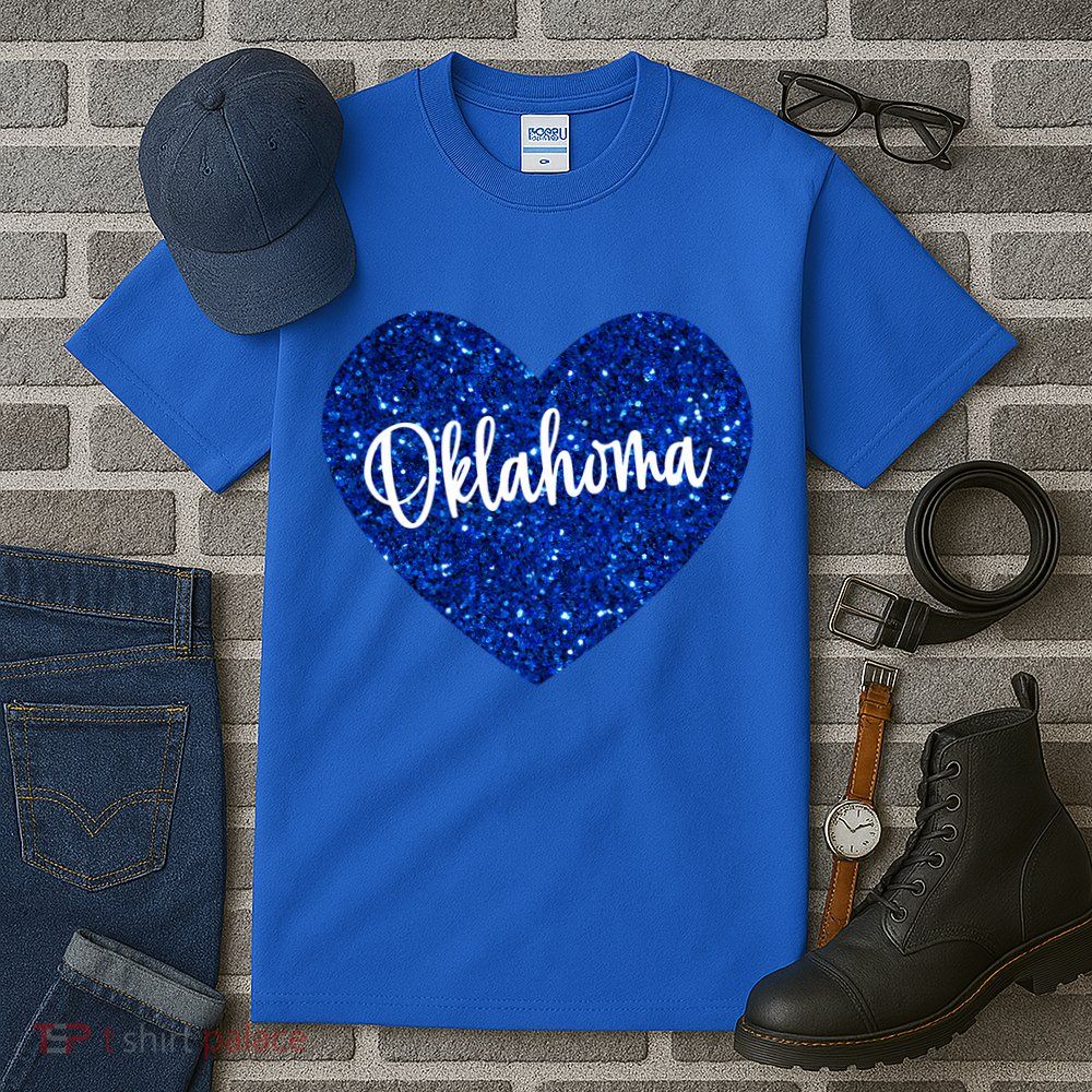 I Love Oklahoma Usa Heart Gift Tall T-Shirt