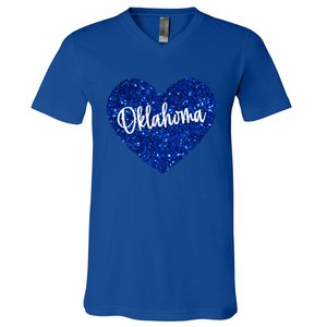 I Love Oklahoma Usa Heart Gift V-Neck T-Shirt