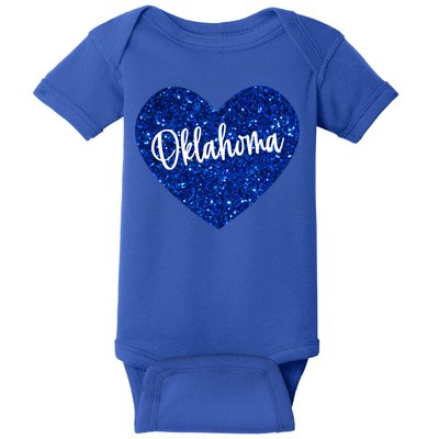 I Love Oklahoma Usa Heart Gift Baby Bodysuit