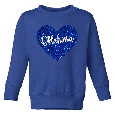 I Love Oklahoma Usa Heart Gift Toddler Sweatshirt