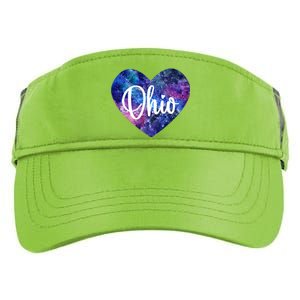 I Love Ohio Usa Cute Gift Adult Drive Performance Visor