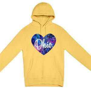 I Love Ohio Usa Cute Gift Premium Pullover Hoodie