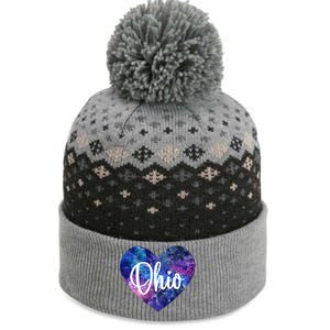 I Love Ohio Usa Cute Gift The Baniff Cuffed Pom Beanie