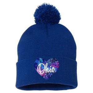 I Love Ohio Usa Cute Gift Pom Pom 12in Knit Beanie