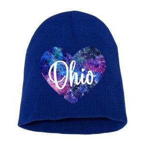 I Love Ohio Usa Cute Gift Short Acrylic Beanie