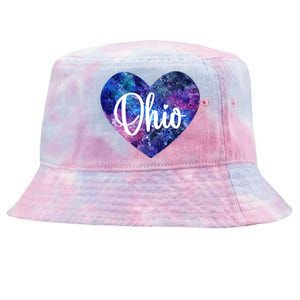 I Love Ohio Usa Cute Gift Tie-Dyed Bucket Hat