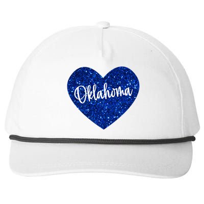 I Love Oklahoma Usa Heart Gift Snapback Five-Panel Rope Hat