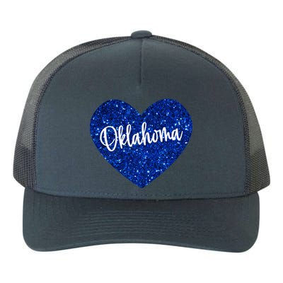 I Love Oklahoma Usa Heart Gift Yupoong Adult 5-Panel Trucker Hat