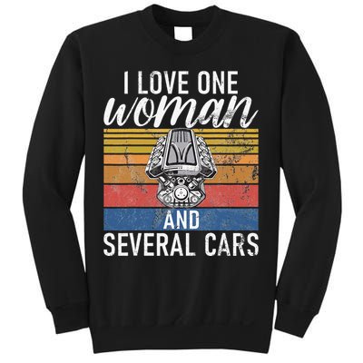 I Love One Woman And Several Cars Muscle Car Sweatshirt