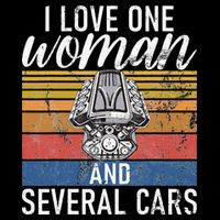I Love One Woman And Several Cars Muscle Car Impact Tech Backpack