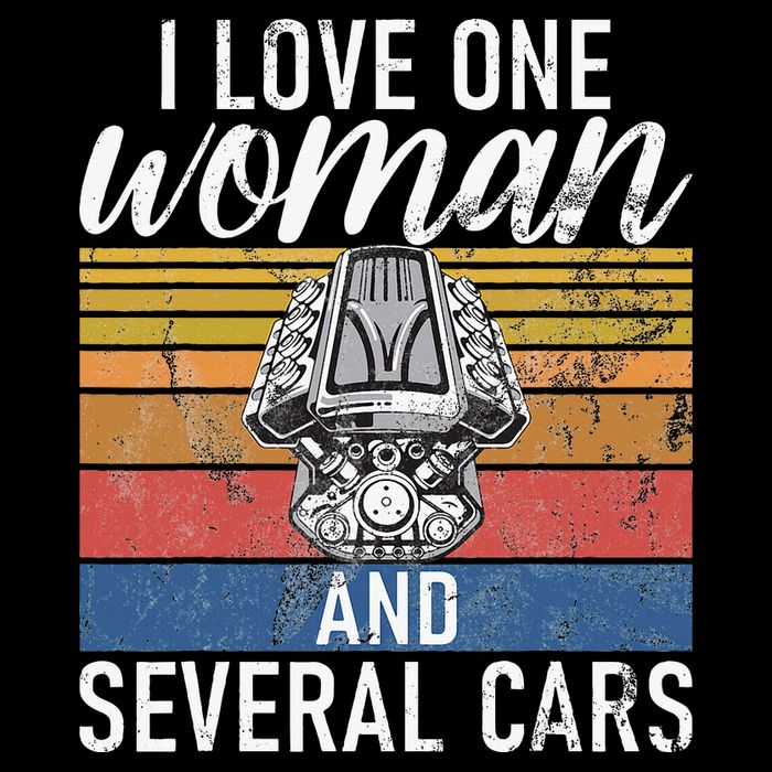 I Love One Woman And Several Cars Muscle Car Impact Tech Backpack