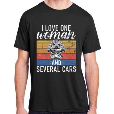 I Love One Woman And Several Cars Muscle Car Adult ChromaSoft Performance T-Shirt