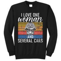 I Love One Woman And Several Cars Muscle Car Tall Sweatshirt