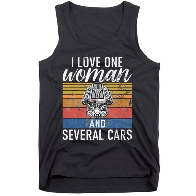 I Love One Woman And Several Cars Muscle Car Tank Top