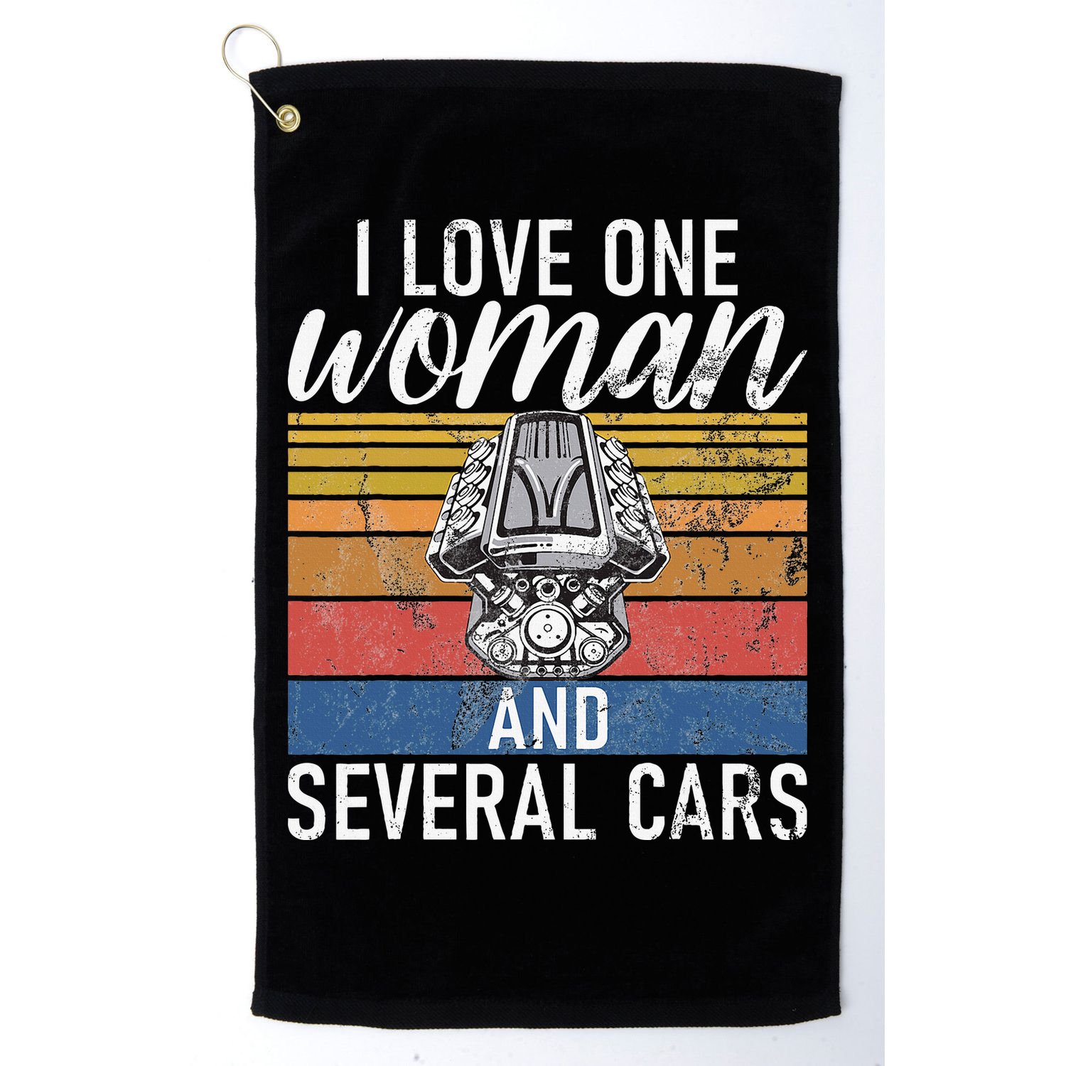 I Love One Woman And Several Cars Muscle Car Golf Towel
