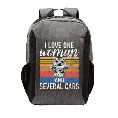 I Love One Woman And Several Cars Muscle Car Vector Backpack