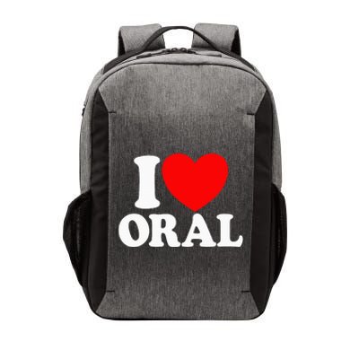 I Love Oral Red Heart Funny Vector Backpack